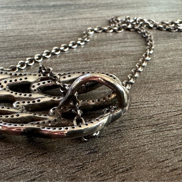 Pandora Elegant Silver Chain Necklace with Angel Wing .925 + 2 more items - Picture 10 of 12